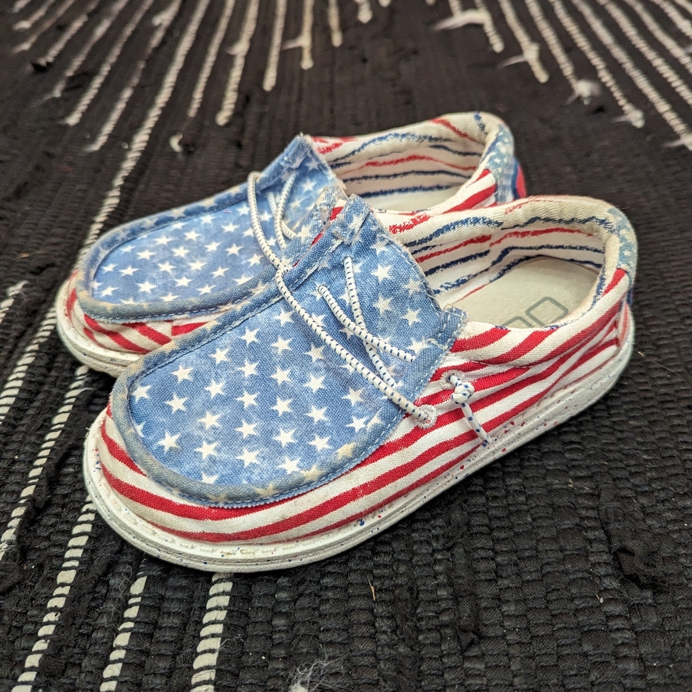 Hey dude stars and stripes shoes